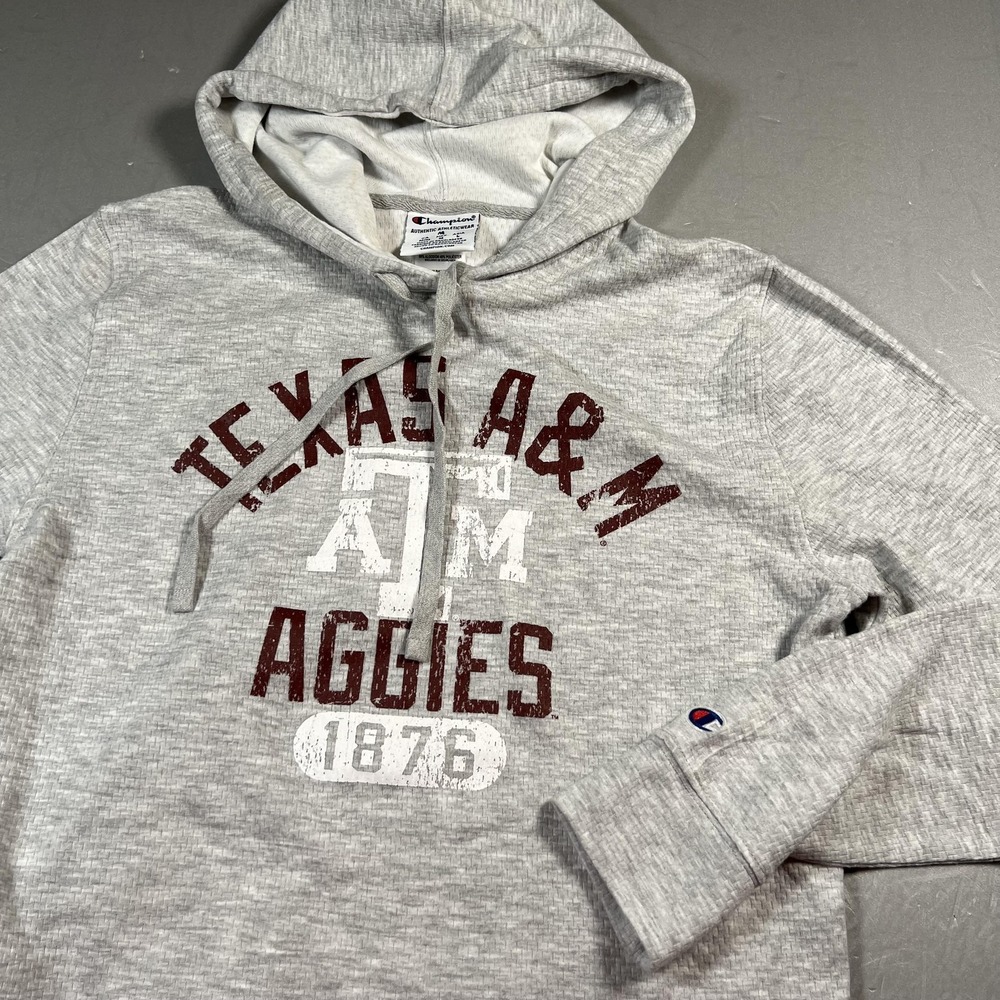 Texas A&M Aggies Hoodie Mens Medium Gray NCAA College Football 1876 Graphic